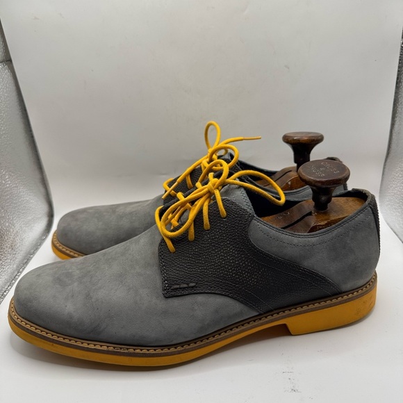 Cole Haan Two-Tone Oxfords with Vibrant Yellow Laces Size 9.5 - Picture 4 of 10